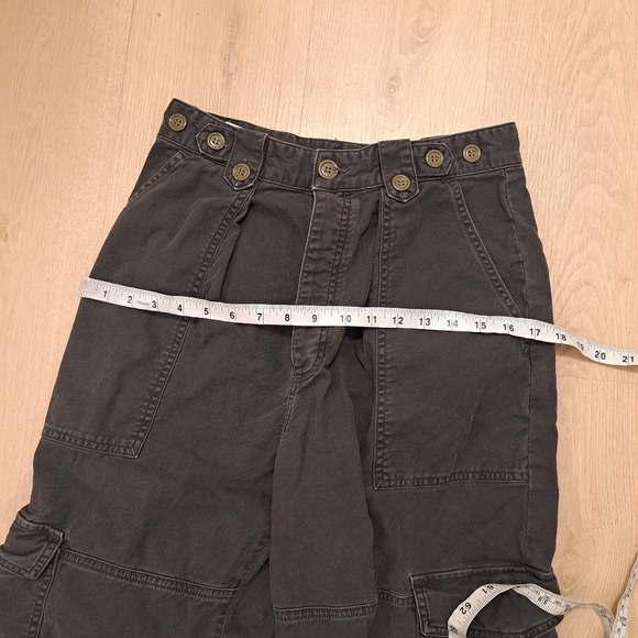 Agolde Dark Grey Barrel Leg Grunce Mila Utility High Waisted Pants Size 28 - Picture 12 of 12